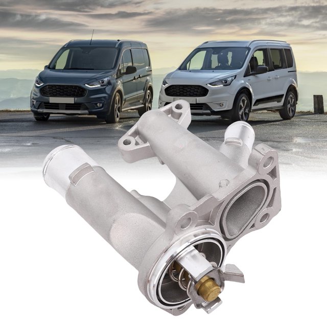9021100, Structure Stable Thermostat de Refroidissement Résistant à la Chaleur Boîtier de Remplacement en Métal Robuste pour Connecter 1.6L Turbochargé pour Véhicule