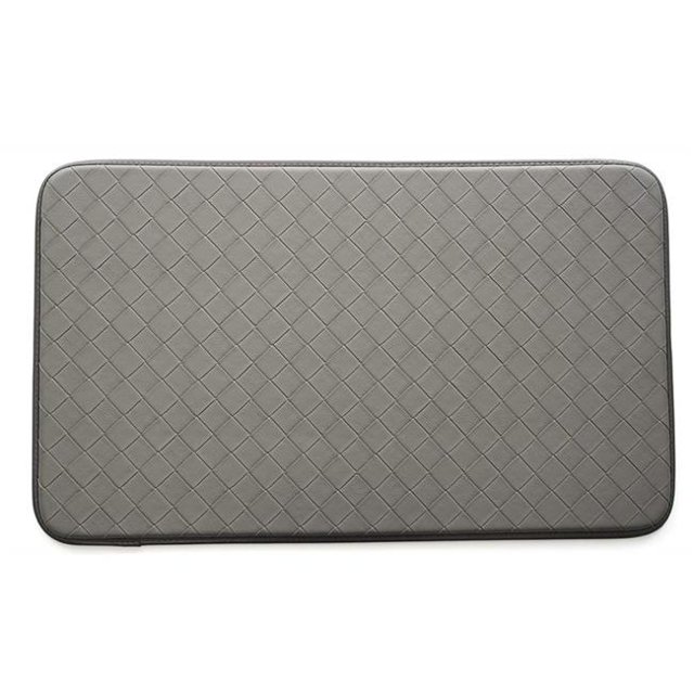 Guardian 45020350 2 x 3 Pi. Dessus en Cuir Anti-Fatigue Rectangulaire Mat&44; Gris