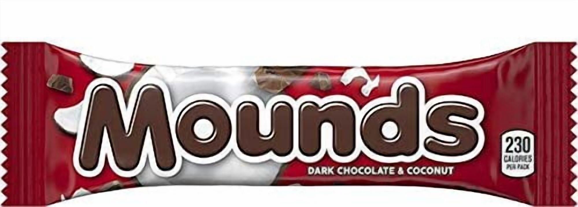 MOUNDS Dark Chocolate and Coconut 1.75 Oz Candy Bar, Multiple Pack Box By CANDY CABIN 12 Pack