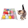 thumbnail image 1 of CUITING 10/20/30 Pcs Pet Cats Kitten Polyester Plush Balls Interactive Play Training Toy, 1 of 4