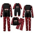 thumbnail image 4 of Odeerbi Matching Family Christmas Pajamas Sets Plaid Sleepwear Parent-Child Xmas Patchwork Plaid Printed Homewear Suits Round Neck 2024 Long Sleeve Two-piece Jammies Sets Loungewear for Kids, 4 of 5