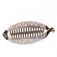 thumbnail image 2 of Meidiya Elegant Shining Rhinestone Crystal Banana Clip Hair Clincher Rounded Edges Hair Comb Fish Shape Grips Clamp Headwear for Women, 2 of 7