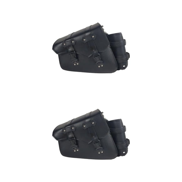 Eigraketly Billeteras universales para teléfonos de motocicleta, bolsa de almacenamiento para sillín de dinero, paquete lateral ajustable, Set 1 Izquierda 1pc 2piezas