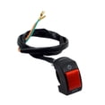 thumbnail image 4 of Interruptor de manillar de motocicleta Botón de encendido y apagado premium para motocicleta scooter Botón rojo, 4 of 8