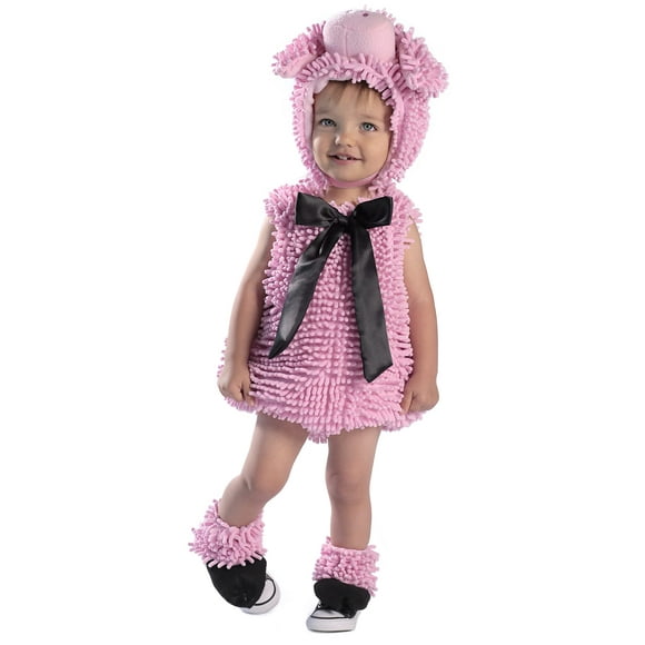 Princess Paradise Baby Girls' Premium Squiggly Piggy, 18-24 Months, pink/black