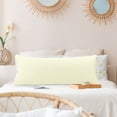 thumbnail image 2 of PiccoCasa Brushed Microfiber Pillowcase Body Pillow Pillowcase, Queen Pearl White, 2 of 8