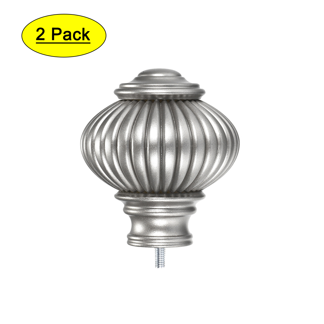 Curtain Rod Finials,Plastic End for 19mm Dia(Max.) Rod,Small Type