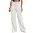 thumbnail image 4 of Outfmvch Wide Leg Pants Woman Sweatpants Women Baggy Sweatpants Flowy Pants Baleaf Pants Women Womens Cargo Pants Womens Wide Leg Pants White 2xl, 4 of 8