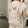 thumbnail image 2 of Polka Dot Nylon Daypack, Multi Pocket Casual Backpack, Ultra Lightweight Large Capacity Bookbag for Daily Commute Campus Travel, 2 of 8