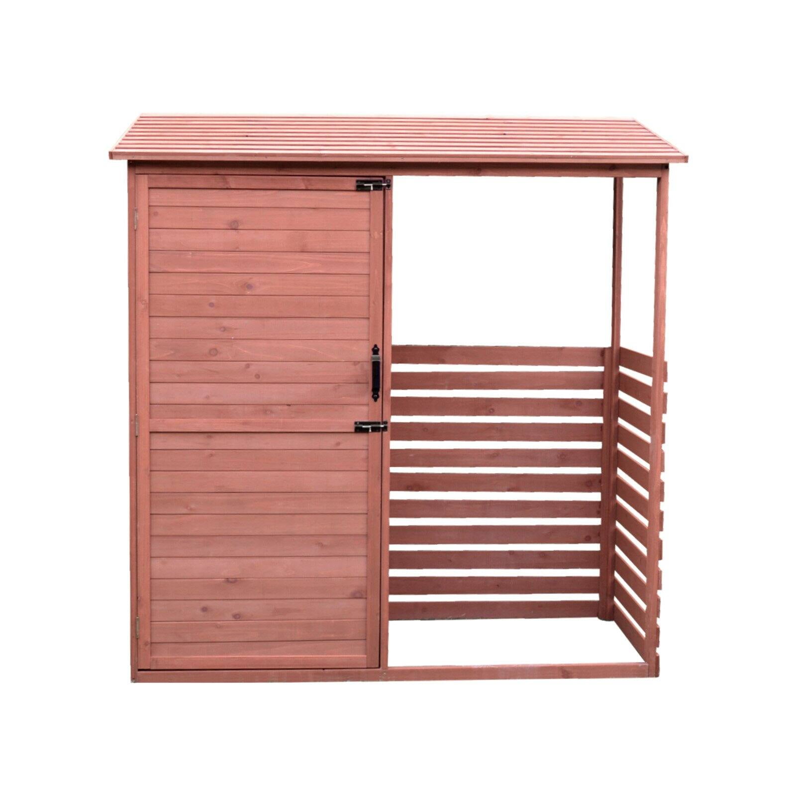 Leisure Season Combination Firewood and Storage Shed