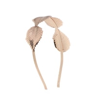 Motique Accessories Copper Metal Headband with Leaves Hair Band Crown Wedding Bridal