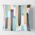 thumbnail image 2 of Designart Retro Geometrical Abstract I' Mid-Century Modern Throw Pillow - 16x16, 2 of 2