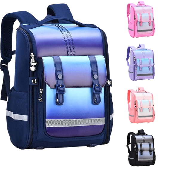 WAYUTE Backpack for Kids Back to School Large Capacity Backpacks Kindergarten Preschool Pacthwork Color Waterproof Fashion Bookbag Casual Outdoor Travel