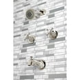 thumbnail image 3 of Kingston Brass KBX8146BX Metropolitan Two-Handle Tub and Shower Faucet, Polished Nickel, 3 of 5