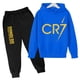 thumbnail image 3 of Conjunto de 2 piezas de sudadera y pantalones CR7 de ídolo de fútbol de primavera y otoño para niños, adecuado para deportes, ocio, moda, chándales para niños y niñas, 3 of 5