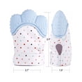 thumbnail image 2 of Set 2 Guantes Mordedera Bebé Suave Silicón De Dentición Azul, 2 of 5