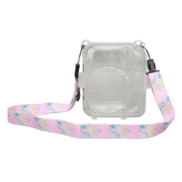 Camera Clear Case, Camera Case Buckle Desigh PC Material For Traveling Pink