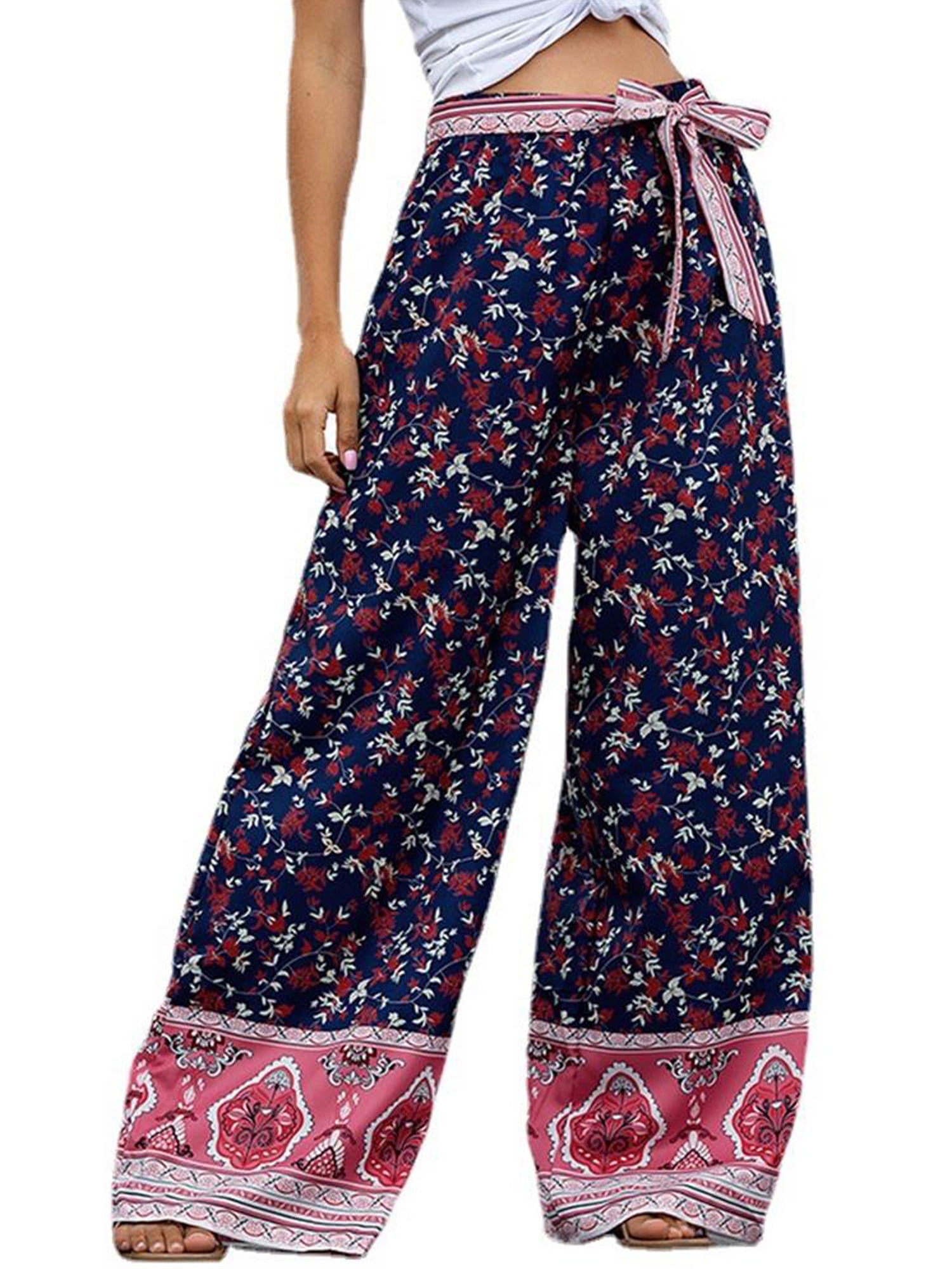UPAIRC Womens Boho Wide Leg Hippie 