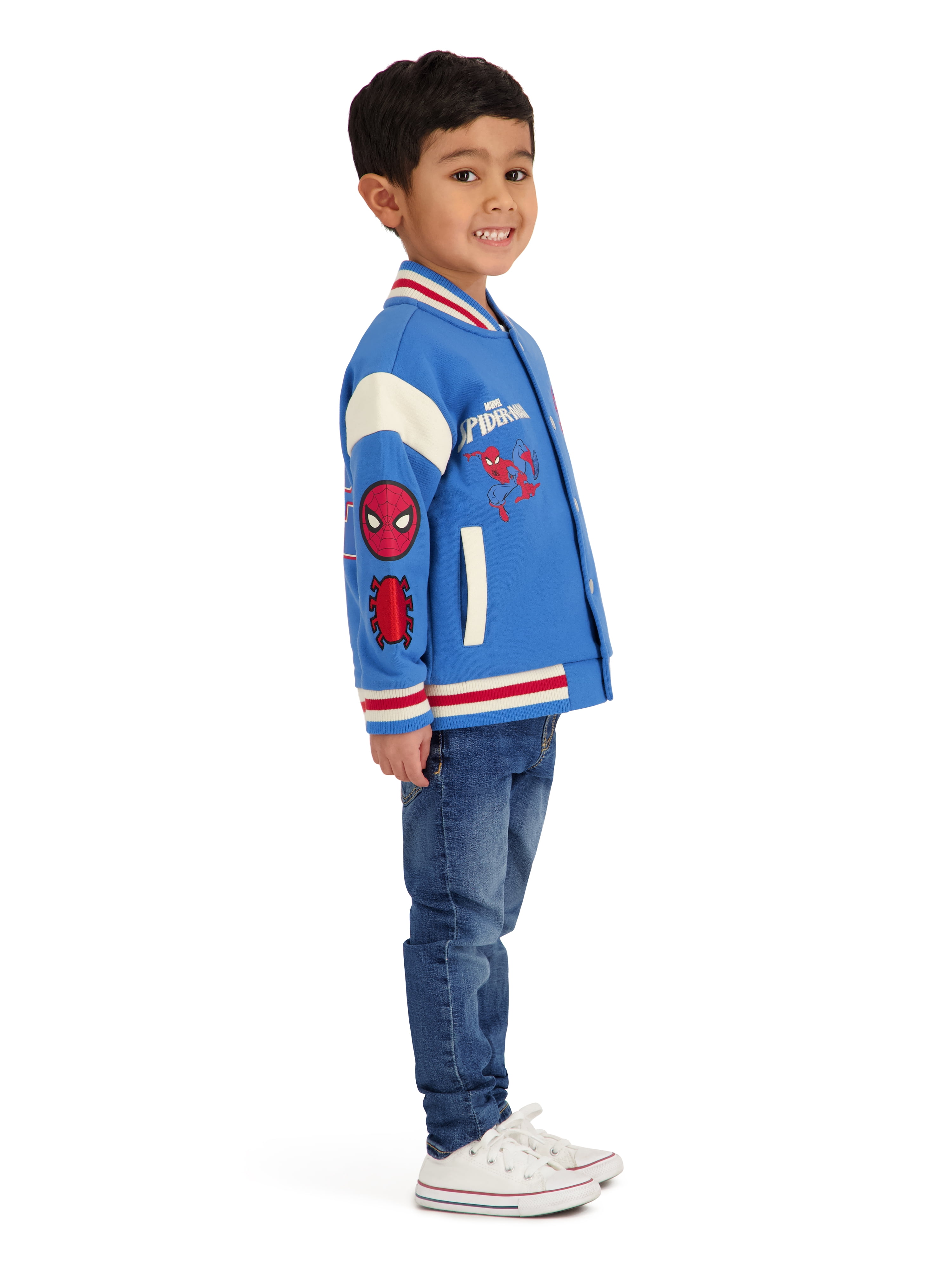 Spiderman Toddler Boy Bomber Jacket, Sizes 12M-5T