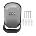 thumbnail image 2 of Key Security Lock Box, Waterproof Combination Wall Mounted Key Safe for House, Garage, and Emergency Entrances, Resettable Code Key Storage with Guard, 2 of 7
