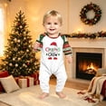 thumbnail image 5 of Yuaguia Family Matching Christmas Pajamas Set, Long Sleeve Raglan Top and Pants Holiday Sleepwear, Green Festive Loungewear, Xmas Gifts Pjs for Party Photo, Baby 3 Months, 5 of 5