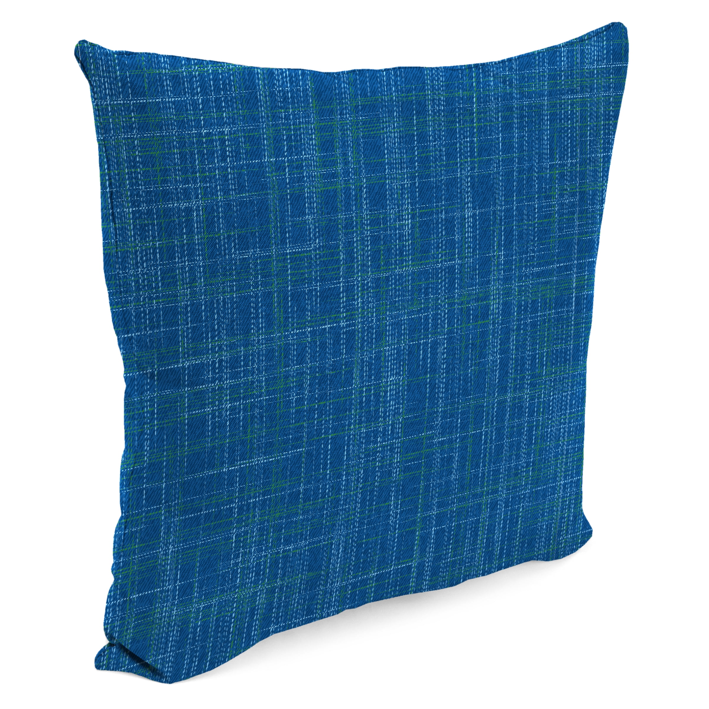 Jordan Manufacturing 16" x 16" Harlow Lapis Blue Solid Square Outdoor Throw Pillow (2 Pack)