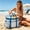 73#Blue, variant on PVC Striped Beach Tote Bag Waterproof, Large Capacity Swimming Pool Bag with Zipper Pouch, Detachable Valuables Holder for Gym and Travel, Mesh Beach Handbag for Outdoor Activities