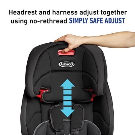 Graco Tranzitions 3-in-1 Harness Booster Car Seat, Cinder, 1 Count