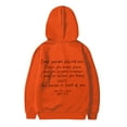 thumbnail image 5 of Kids Sweatshirts Girl's Hoodie Long Sleeve Soft Sweatshirt Graphic Hoody Kids Cute Pullovers Top Clothes For Girls Boys Zip Up Hoodie (Orange,100 3-4 Years), 5 of 5
