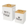 thumbnail image 2 of 2 recipientes para almacenar comida para gatos, tarros para golosinas de perros, regalo, prácticos recipientes para comida de mascotas, tarro para Blanco, 2 of 9