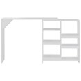 thumbnail image 2 of vidaXL Bar Table with Moveable Shelf White 138x39x110 cm, 2 of 4