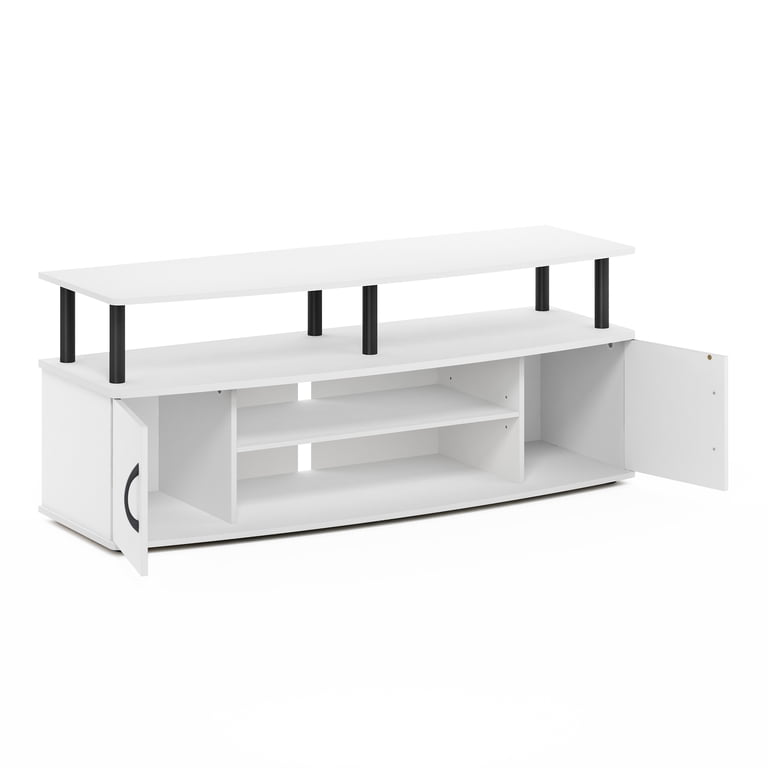 Furinno JAYA Large Entertainment Center for 55-Inch TV, White photo 5
