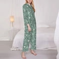 thumbnail image 3 of Hirioo golf equipment for Women's Pajama Sets 2 Piece Pjs Women's Long-Sleeved Pajama Set Button Down Sleepwear,S-XXL-Medium, 3 of 7