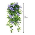 thumbnail image 6 of LShunze Artificial Hanging Flowers Fake Morning Glory for Outdoor Spring Summer Decoration, 44 Heads Realistic Fake Silk Petunia Flower UV Resistant for Outside Home Porch Patio, 6 of 8