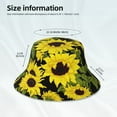 thumbnail image 5 of Kdxio Reflective Bucket Hat - Sunflowers In Vintage Print Bucket Hat for Men,Women, 5 of 9