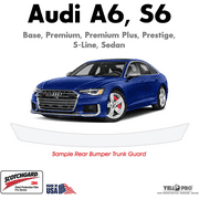 Trunk Bumper Edge Paint Protection PPF Kit for 2019-2022 Audi A6, S6 Sedan