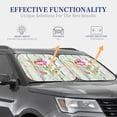 thumbnail image 2 of Lsque Vintage Wood Background with Floral 2 PCS Windshield Sun Shade | CarFoldable Window Covers | Car Accessories Reflect UV for Universal Cars SUV Truck | Small, 2 of 7