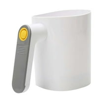 Hecteas Cooking Utensils,,Flour Battery Operated Flour Handheld Battery Operated Stainless Mesh Shaker Cup Shape Powder Shaker Straine for Cooking Baking(1 Electric Flour Sifter-White)