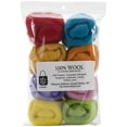 thumbnail image 2 of Wistyria Editions Wool Roving 15" .25oz 8/Pkg-Confetti, 2 of 2