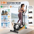 thumbnail image 3 of Funmily Elliptical Training Machine, 550lbs Capacity Heavy Duty Elliptical Exercise Machine for Home Use, 16-Level Magnetic Resistance, 15.5" Stride, 3-Way Adjustable Pedals, 3 of 9