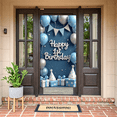 thumbnail image 7 of Blue Balloon Design Happy Birthday Banner Glittering Details Party Decoration for Baby's First Birthday Celebrations, 7 of 7