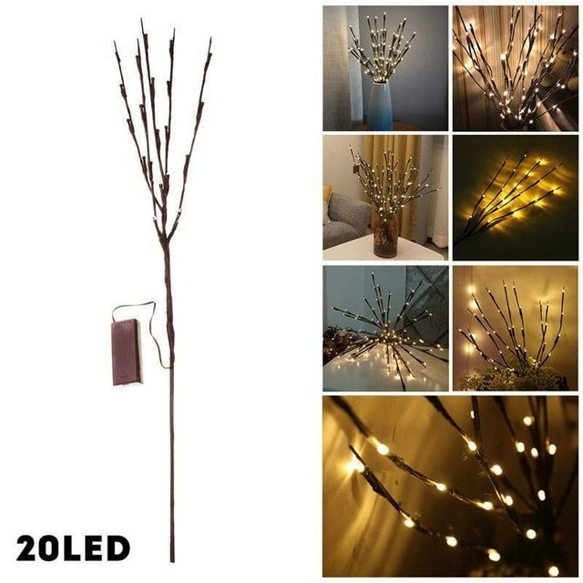 Led Indoor Tree Branch Light 20 LED Indoor Tree Branch Light Party Wedding Home Garden Decor Fairy String Lamp
