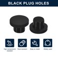 thumbnail image 2 of 20 Pieces Black Rubber Stopper, J13 Plug Holes for 12 -13mm/0.47 -0.51" Hole, 2 of 6