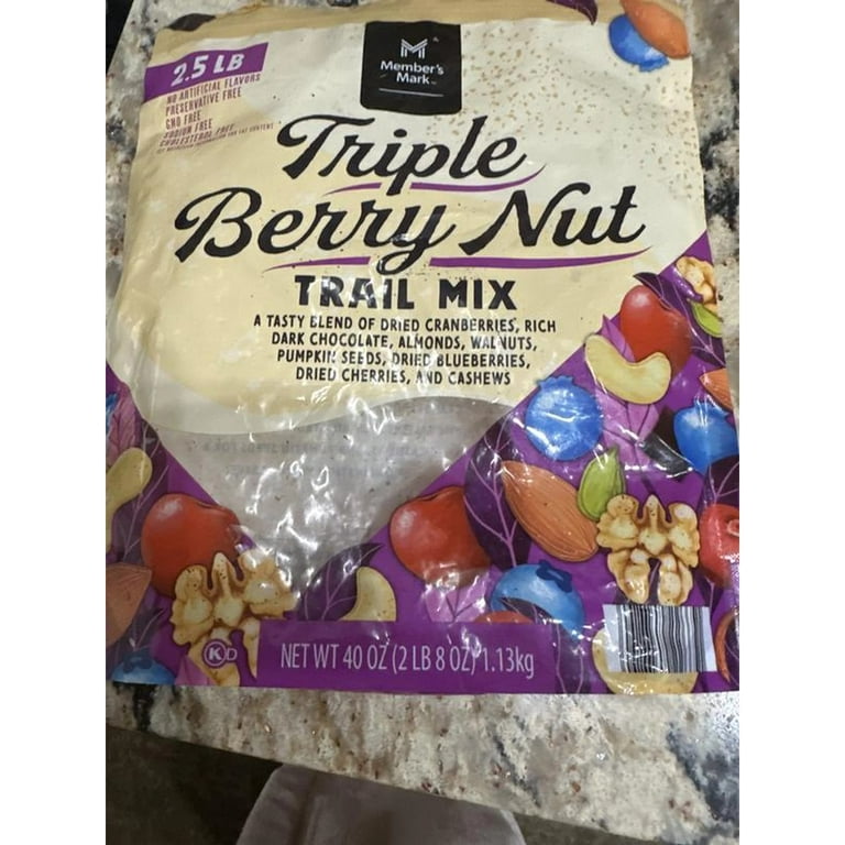 M M Triple Berry Nut Trail Mix, 40 oz. - Walmart.com