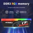 thumbnail image 4 of Memoria RAM DDR3 1600MHz 8GBx2 RGB PC3 Dual-Channel Desktop DIMM Memory Rams 8GBx2 1600MHz RGB, 4 of 5