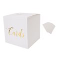 thumbnail image 2 of Caja De Tarjeta Blanca, Caja De Tarjeta Exquisita Plegable Con 10 Tarjetas En Para La Fiesta, 2 of 7