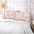 thumbnail image 6 of Pink Giraffe Plush Pillow Case, Zippered Bed Pillow Pillowcases, Super Soft and Cozy Pillowcase Covers for Sleep Decor Giftsation - King Size 20x40in, 6 of 7