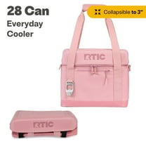 RTIC 28 Can Everyday Soft Cooler, 27 qt Collapsible with Bottle Opener, Dusty Rose