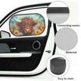 thumbnail image 6 of Jeiento Highland Cow Car Window Shades for Baby Sunflower 2 Pack Car Side Window Sun Shade Sun Glare and UV Rays Protection for Kids Interior Auto Accessories Decor, 6 of 7