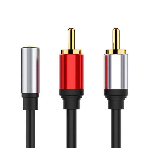 Youkk RCA Audio Cable for Jack 3.5 to 2 RCA Cable 3.5mm for Jack to 2RCA Male Splitter Cable for DVD TV PC Amplifiers AV Splitter
